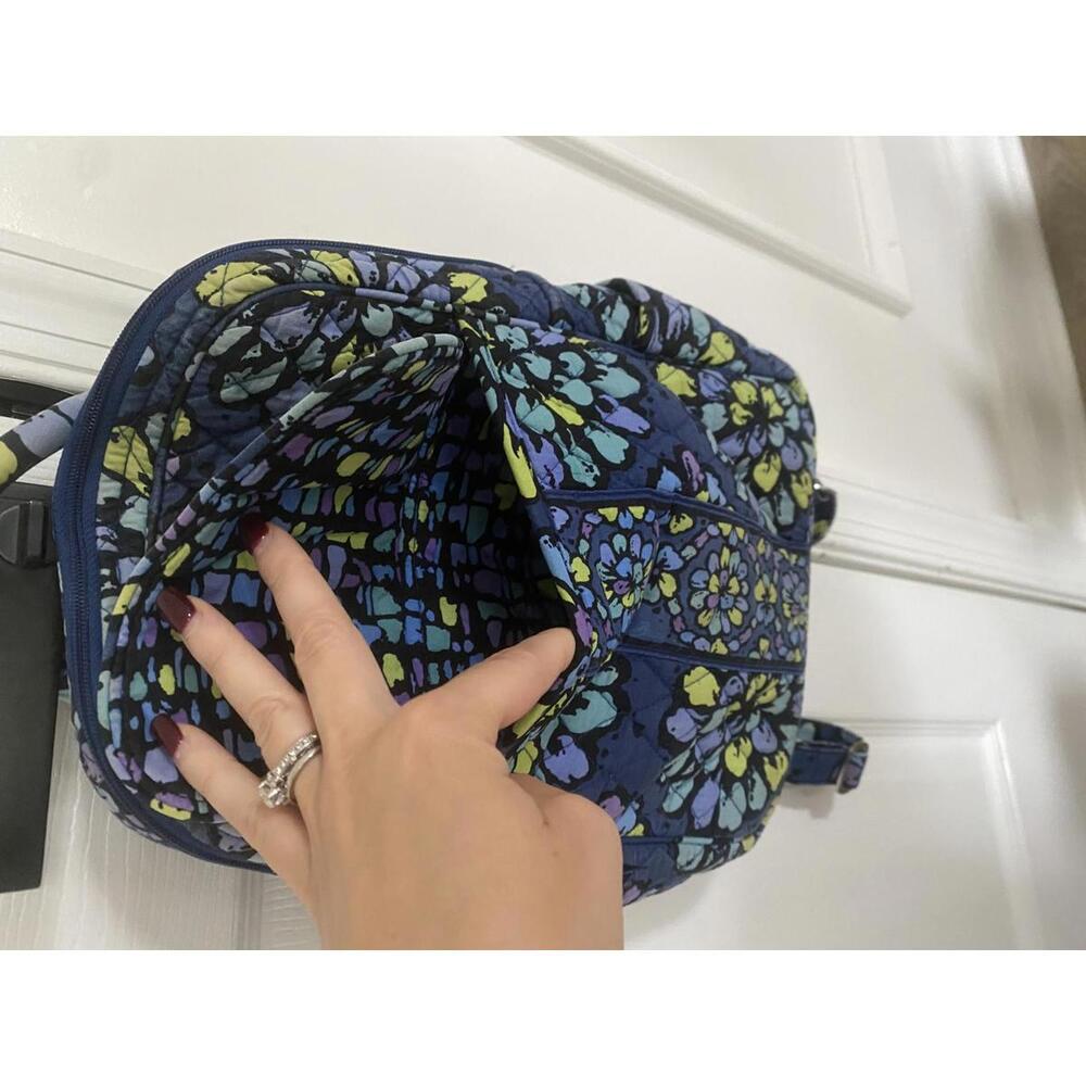 Vera Bradley - Floral Pattern Quilted Women's Mini Backpack - Picture 2 of 8